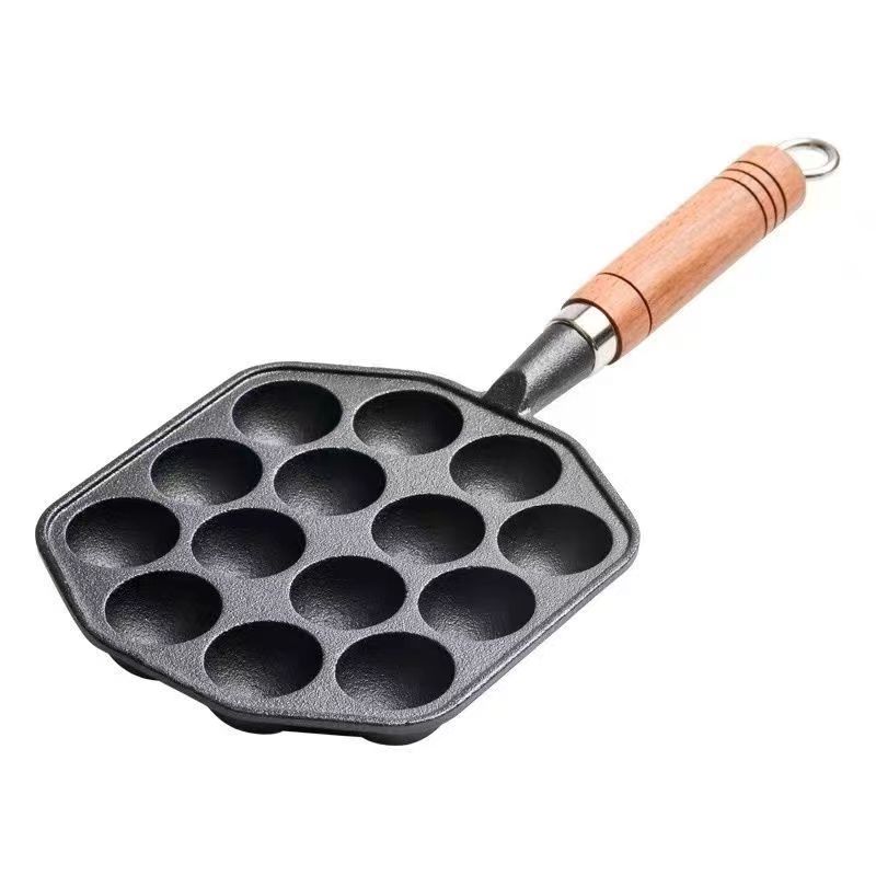 章鱼小丸子锅家用烤盘鹌鹑蛋孔模具煎锅摆摊鸡蛋仔烤盘机器不粘锅