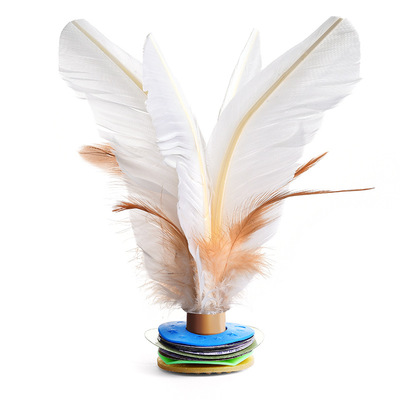 大白毽子比赛专用鹅毛羽毛