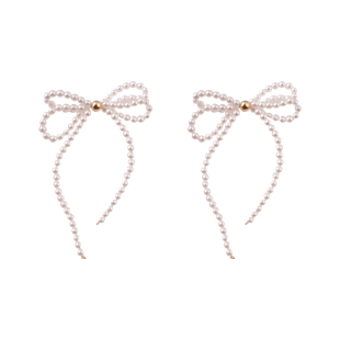 蝴蝶结珍珠耳钉长款流苏耳环轻奢高级感方圆脸显瘦耳饰小香耳环女