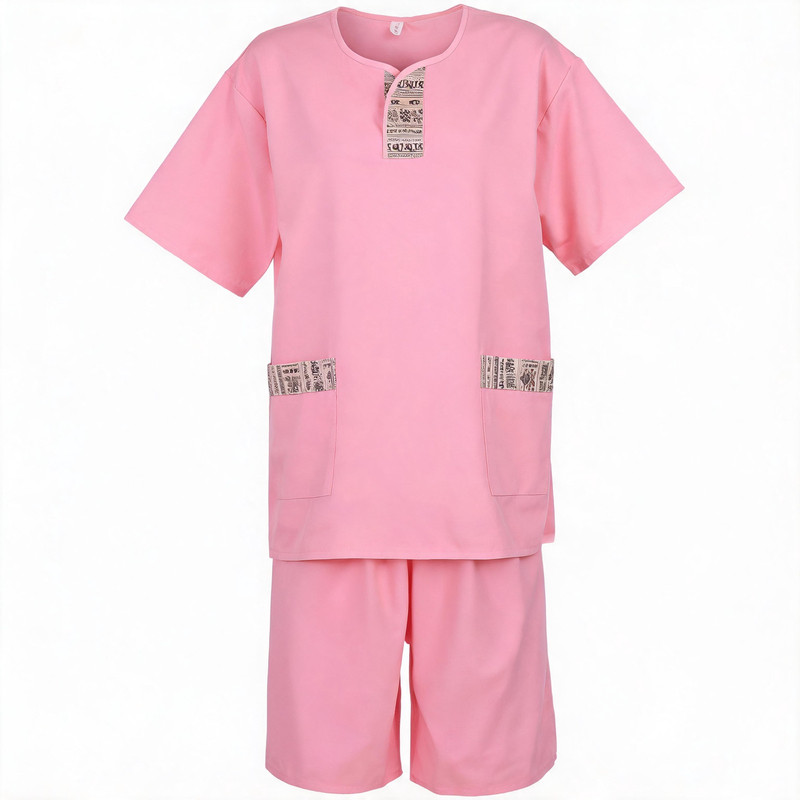 2026新款高档弹力苎麻汗蒸服女款柔软透气情侣大码浴服足疗桑拿服