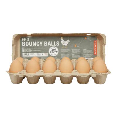 美国 Kikkerland 弹力鸡蛋玩具 EGG BOUNCY BAL 蛋蛋球解压玩具