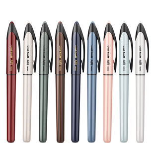 uniball三菱铅笔黑科技笔签字笔air中性笔UBA-188中性笔复古色绘图笔0.5mm自由控墨三菱办公签字笔书法练字笔