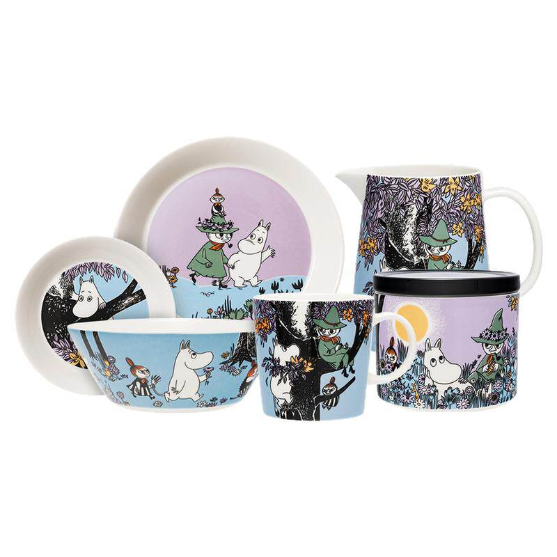 芬兰进口Arabia姆明moomin80周年陶瓷马克杯碗餐盘碟水壶餐具套装