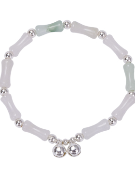 竹节手链女生闺蜜玉手镯小众轻奢