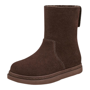 St&Sat/星期六冬季保暖绒里雪地靴厚底加绒加厚短靴女SSD4118CYJ