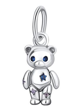 潘家珠子S925纯银泰迪熊吊坠礼物