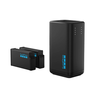 GoPro配件 双电池充电器+2块Enduro电池1960mAh 适用MAX2运动相机