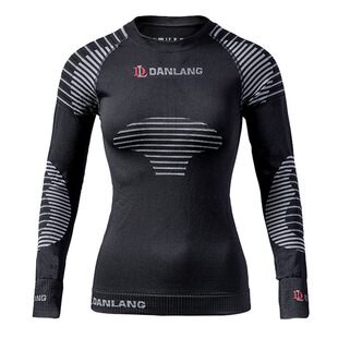 丹浪优能专业压缩衣男女无缝运动紧身衣长袖吸湿速干跑步健身服