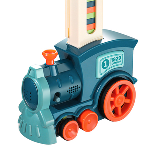 多米诺骨牌小火车儿童益智玩具网红自动放牌积木宝宝电动男孩女孩