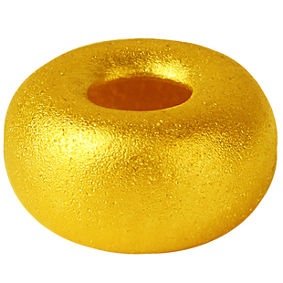 黄金文玩古法哑光算盘小隔珠垫片24K足金999手串弟子珠编绳男女