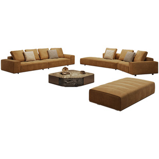 高端大平层沙发古德曼钢琴键异形转角2026新款广东佛山别墅家具