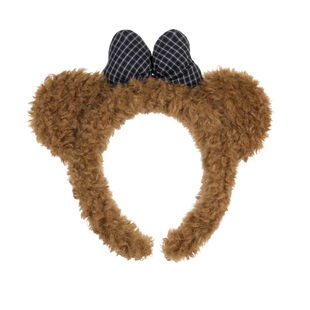 DODOGOGO毛绒格纹蝴蝶结头箍女2026巨好看的发箍新款秋冬可爱发饰