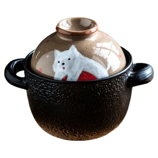 明火陶瓷砂锅迷你汤锅泡面碗煲仔饭砂锅煲汤一人食小砂锅家用炖锅