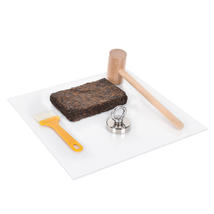 紧压茶非茶类夹杂物检测审评玻璃吸铁石木锤砖茶厂评审实验室工具