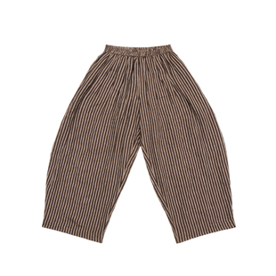 谜阿凰【洵境】亚麻条纹慵懒风长裤透气软明制汉服日常款大襟衫女