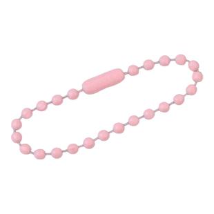 手作diy 滴胶挂牌钥匙扣烤漆彩色小珠链配件链条挂链卡牌咕卡串链