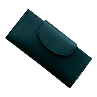 韩国funnymade简约搭扣男女皮革钱包双层名片卡包现金零钱一体包