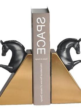 元素古铜色欧式风样板房摆件书档