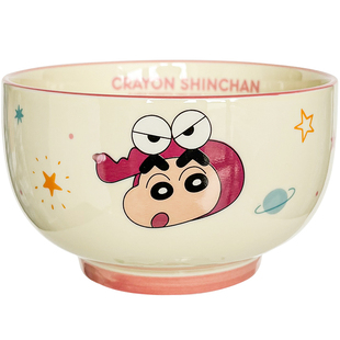 蜡笔小新陶瓷餐具碗碟套装家用2025新款可爱情侣碗筷高颜值碗盘子