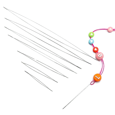 方便串珠超细钢丝开口针3种长度