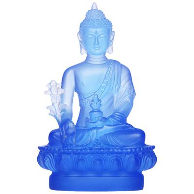 药师佛随身佛透明水琉璃结缘佛像