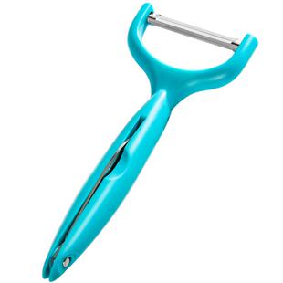 张小泉华子不锈钢削皮刀刮皮刀瓜果剥皮刀带小折刀厨房多功能刨子