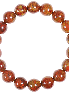 保真战国红圆珠单圈手串