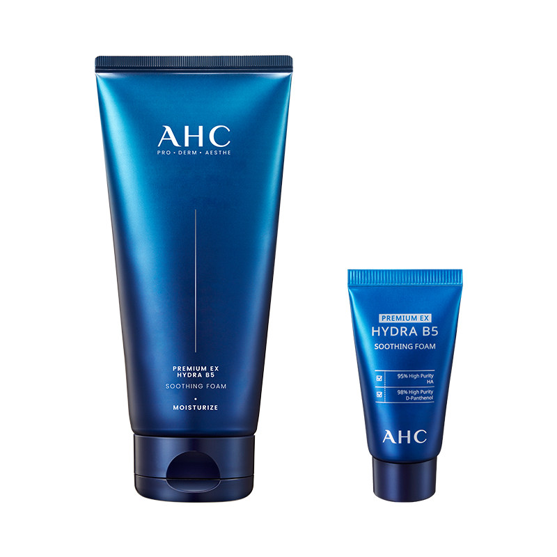 AHC官方旗舰店B5玻尿酸洗面奶泡沫洁面清洁保湿清爽温和不刺激女