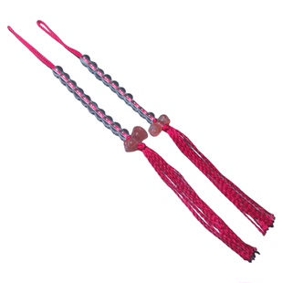 天然水晶南红玛瑙金刚铃金刚杵念珠配件纪子一对6MM大孔珠