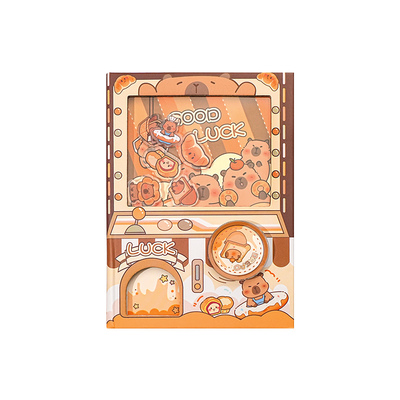 手帐本熊猫扭蛋机关封面笔记本