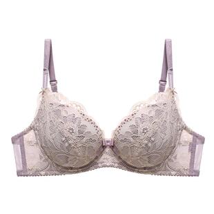 怡倩薄款内衣女小胸聚拢【香草的天空】防下垂软钢圈不空杯文胸