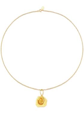 daartemis达弥玫瑰系列拉丝玫瑰花项链女轻奢设计感锁骨项链