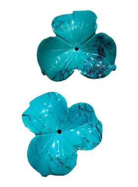 大青坊绿松石立体吊坠胸针设计