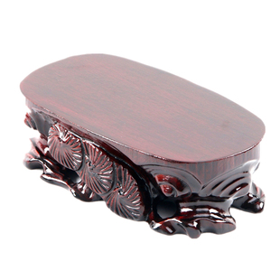 实木根雕底座椭圆形可挖槽花盆景瓶奇石玉石头佛像工艺品摆件托架