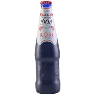24瓶装伦堡凯旋Kronenbourg国产1664桃红啤酒330mL*24瓶 果味精酿