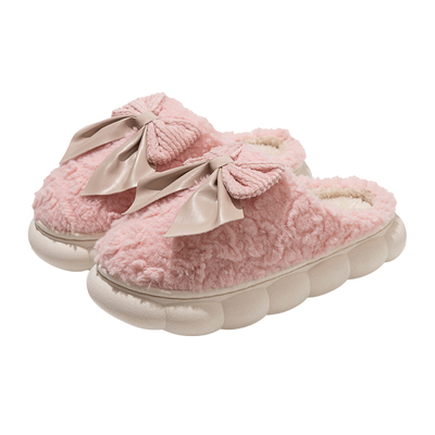 秋冬季居家保暖情侣户外棉拖鞋