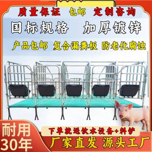 母猪地面猪用加厚限位栏养猪场猪圈设备地面围栏漏粪板设备