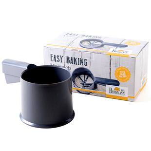 德国焙可美面粉筛不锈钢筛网筛粉器烘焙工具半自动手持杯式过滤网