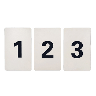 数字卡片通用塑料号码牌编号带孔编码卡顺序排位学习工具数数卡牌