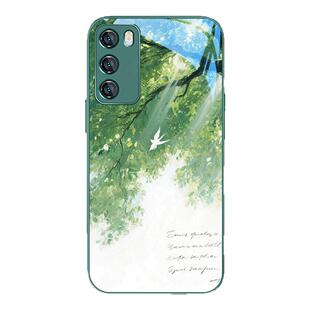 适用华为mate80/pura80ultra手机壳荣耀x70适合夏天mate60pro绿色magic7/6油画树荫nova14艺术13女生400/300