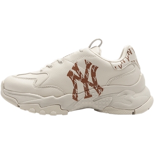 MLB厚底老爹鞋男鞋女鞋运动鞋2025冬季新款鞋子透气休闲鞋小白鞋