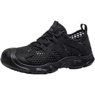 骆驼男鞋2026夏季新款镂空轻盈透气网面鞋舒适系带软底缓震休闲鞋