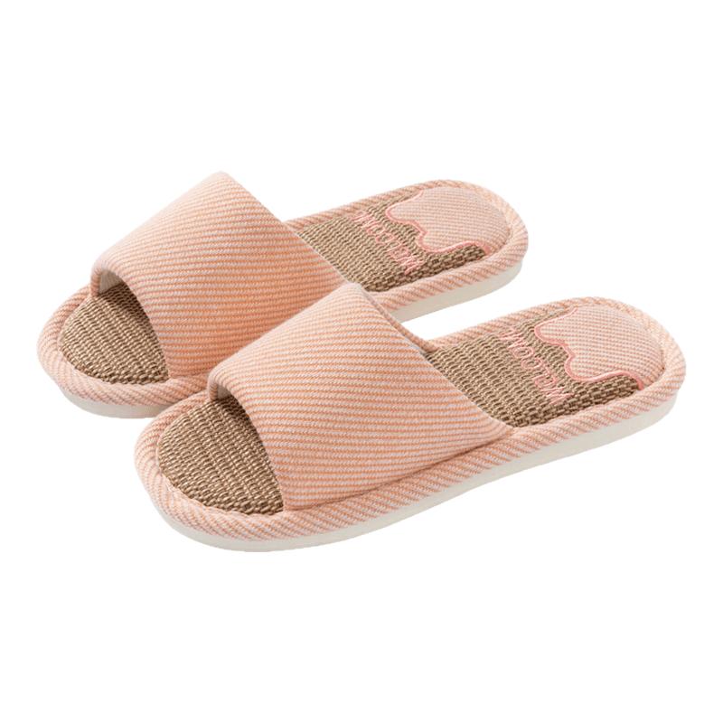 亚麻拖鞋女四季室内家居居家情侣防滑防臭吸汗棉麻静音男士女春秋