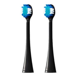 松下电动牙刷刷头（2支装）EW0800-K黑色 原装极细软毛小刷头