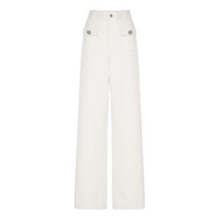 HPLY荷比俪2025春夏新款女轻薄休闲直筒高宽松阔腿牛仔裤长裤