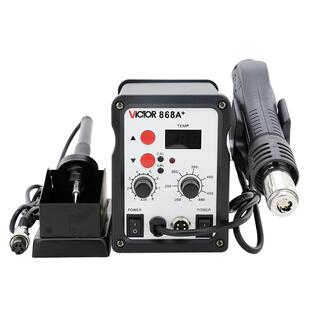 胜利热风枪拔焊台二合一手机电脑维修焊接恒调温无铅电焊台电烙铁