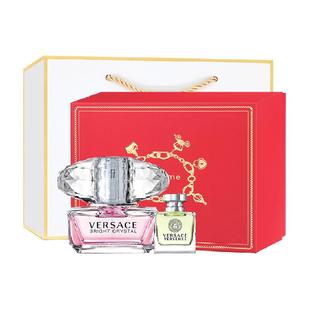 Versace/范思哲晶钻女士香水礼盒50ml+5ml生日礼物