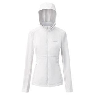 魔力薇薇小蛮腰羽绒冲锋软壳鹅绒外套女修身秋冬显瘦防风雨登山服