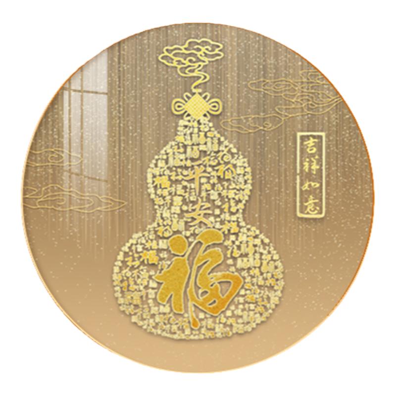 新中式玄关餐厅葫芦挂画