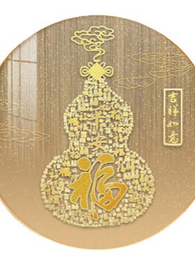 新中式玄关餐厅葫芦挂画